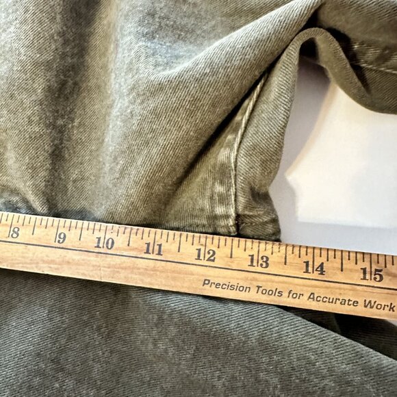 Lee High Waisted Womens Jeans Olive Green 28 x 30 Small Straight Leg 90s Mom - Picture 5 of 9